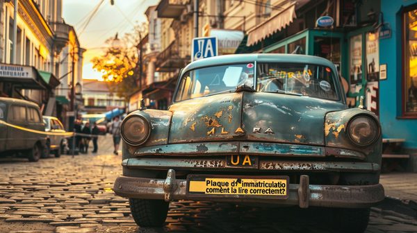 Plaque d'immatriculation ua en ukraine : comment la lire correctement ?